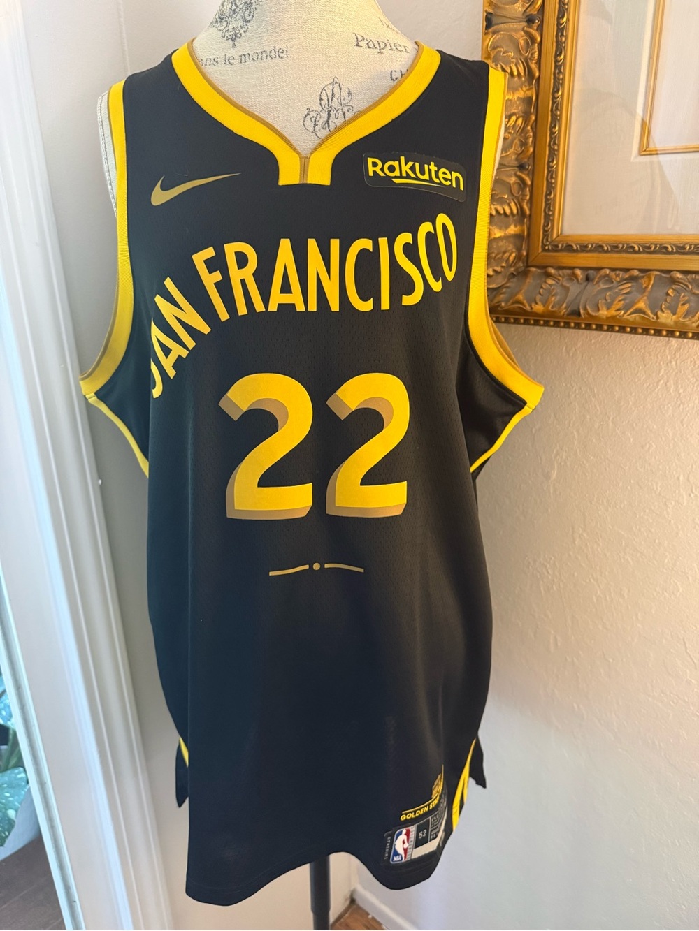 Nike Golden State Warriors #22 Wiggins Basketball Jersey XL